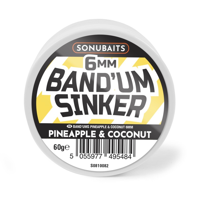 Band'Um Sinkers Pineapple & Coconut - 6mm
