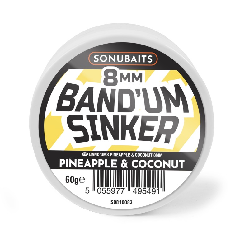 Band'Um Sinkers Pineapple & Coconut - 8mm