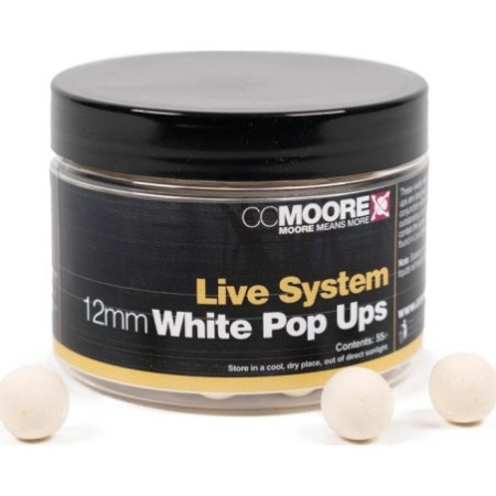 Live System White Pop Ups 12mm