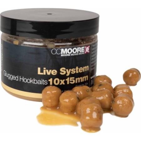 Live System Glugged Hookbaits 10X15mm