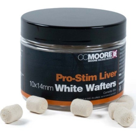 Pro-Stim Liver White Dumbell Wafters 10X14mm